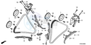 VTR2509 Australia - (U / MK) drawing CAM CHAIN/TENSIONER