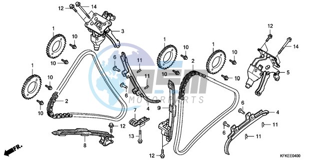 CAM CHAIN/TENSIONER