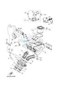 MTM690-U MTM-690-U XSR700 (B348 B348 B348) drawing INTAKE