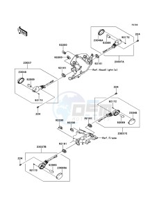 KLX125 KLX125CBF GB XX (EU ME A(FRICA) drawing Turn Signals