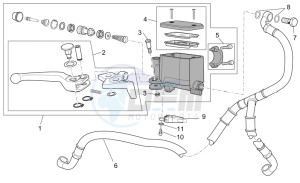 Griso S.E. 1200 8V drawing Front master cilinder