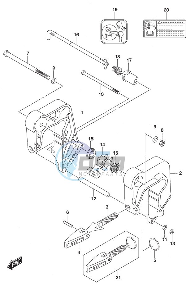 Clamp Bracket Non-Remote Control