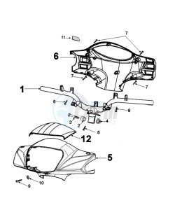 TWEET 50 V PRO (ALL) drawing HANDLEBARS