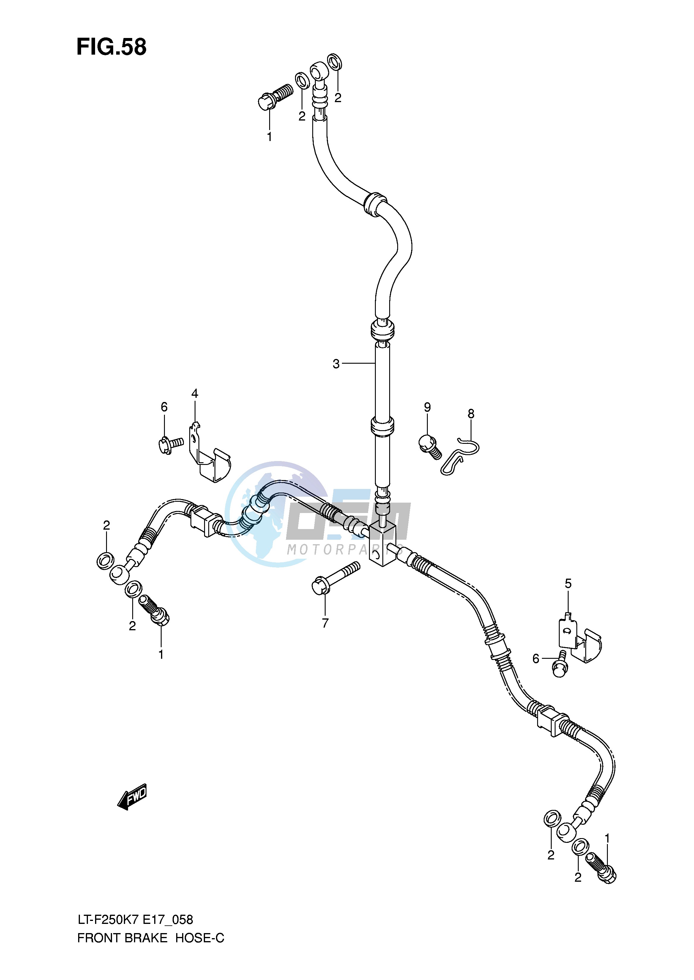 FRONT BRAKE HOSE