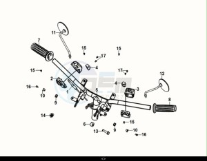 FIDDLE IV 125 LC ABS (XG12WW-EU) (M0) drawing CABLE - SWITCH - HANDLE LEVER