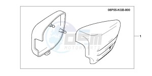 VT125C2 drawing CROME SIDE COVER