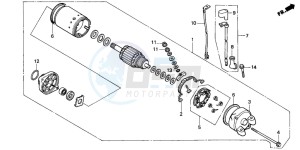 XL600V TRANSALP drawing STARTING MOTOR (XL600VK/VL/VM/VN/VP/VR)