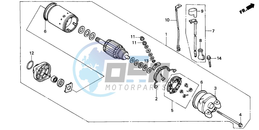 STARTING MOTOR (XL600VK/VL/VM/VN/VP/VR)