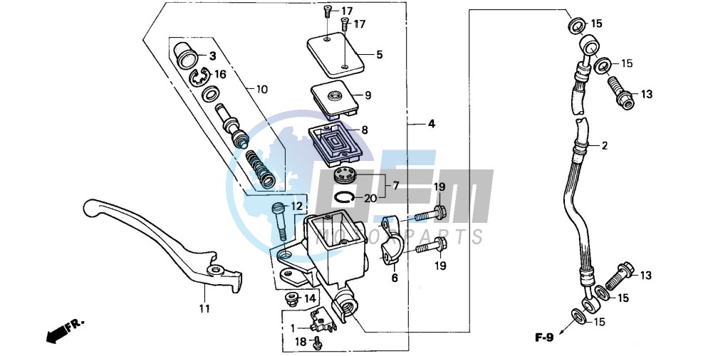 FRONT BRAKE MASTER CYLINDER