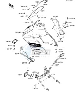 EX 500 A [EX500] (A1-A3) [EX500] drawing COWLING-- EX500-A2- -