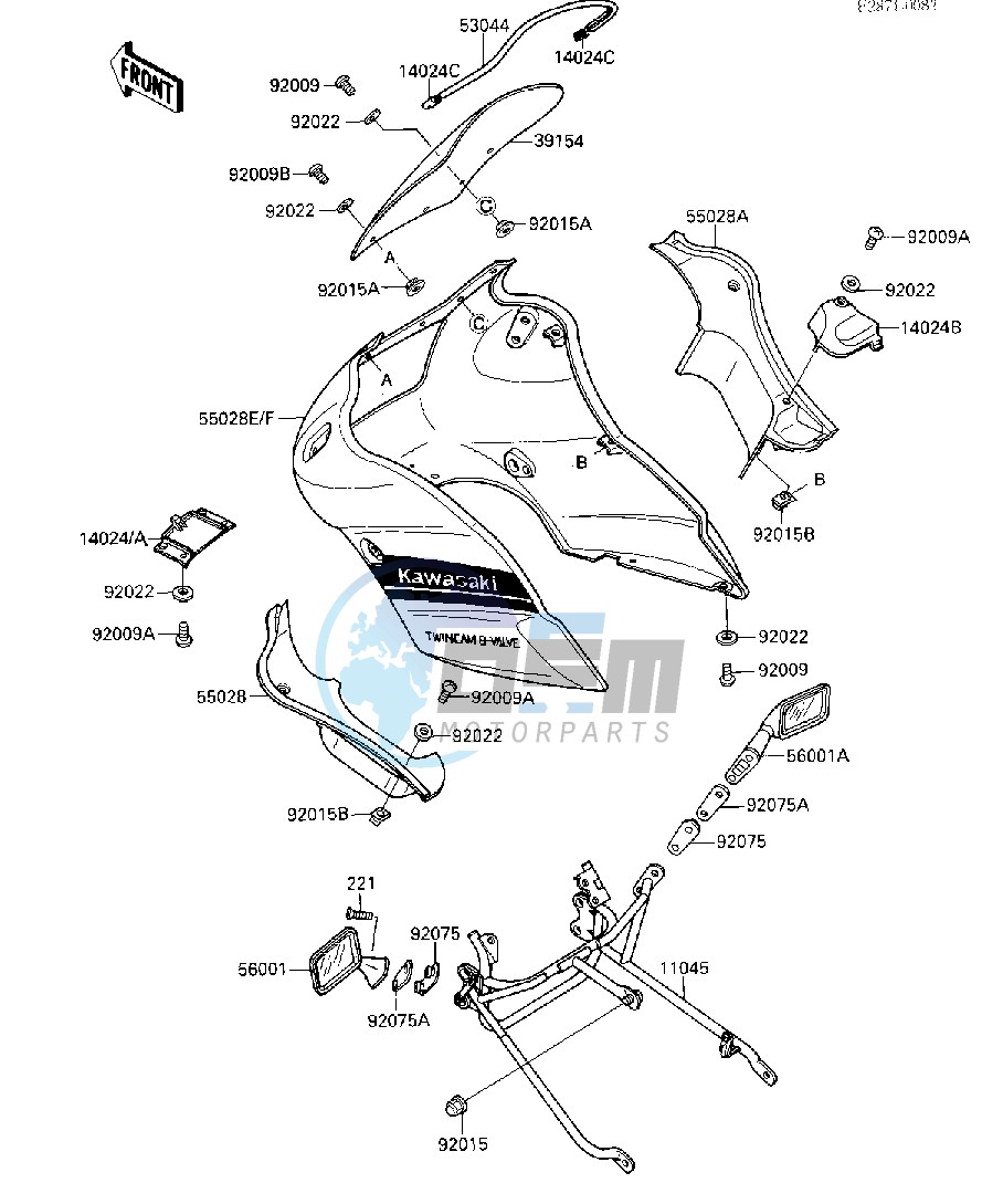 COWLING-- EX500-A2- -