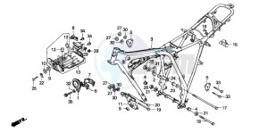 XL185S drawing FRAME BODY