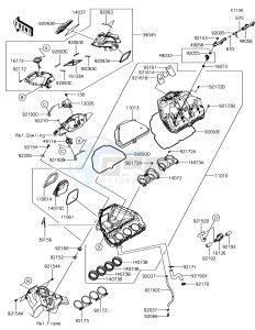 NINJA ZX-10R ZX1000SJF XX (EU ME A(FRICA) drawing Air Cleaner