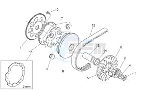 SR 50 H2O Di-Tech AND carb drawing Variator