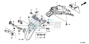 NSC110MPDE NSC110MPDE UK - (E) drawing REAR FENDER