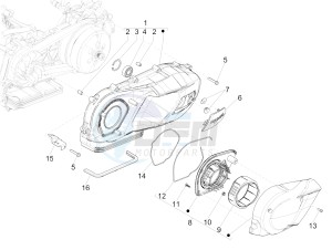 MEDLEY 150 4T IE ABS E3 2020 (APAC) drawing Crankcase cover - Crankcase cooling