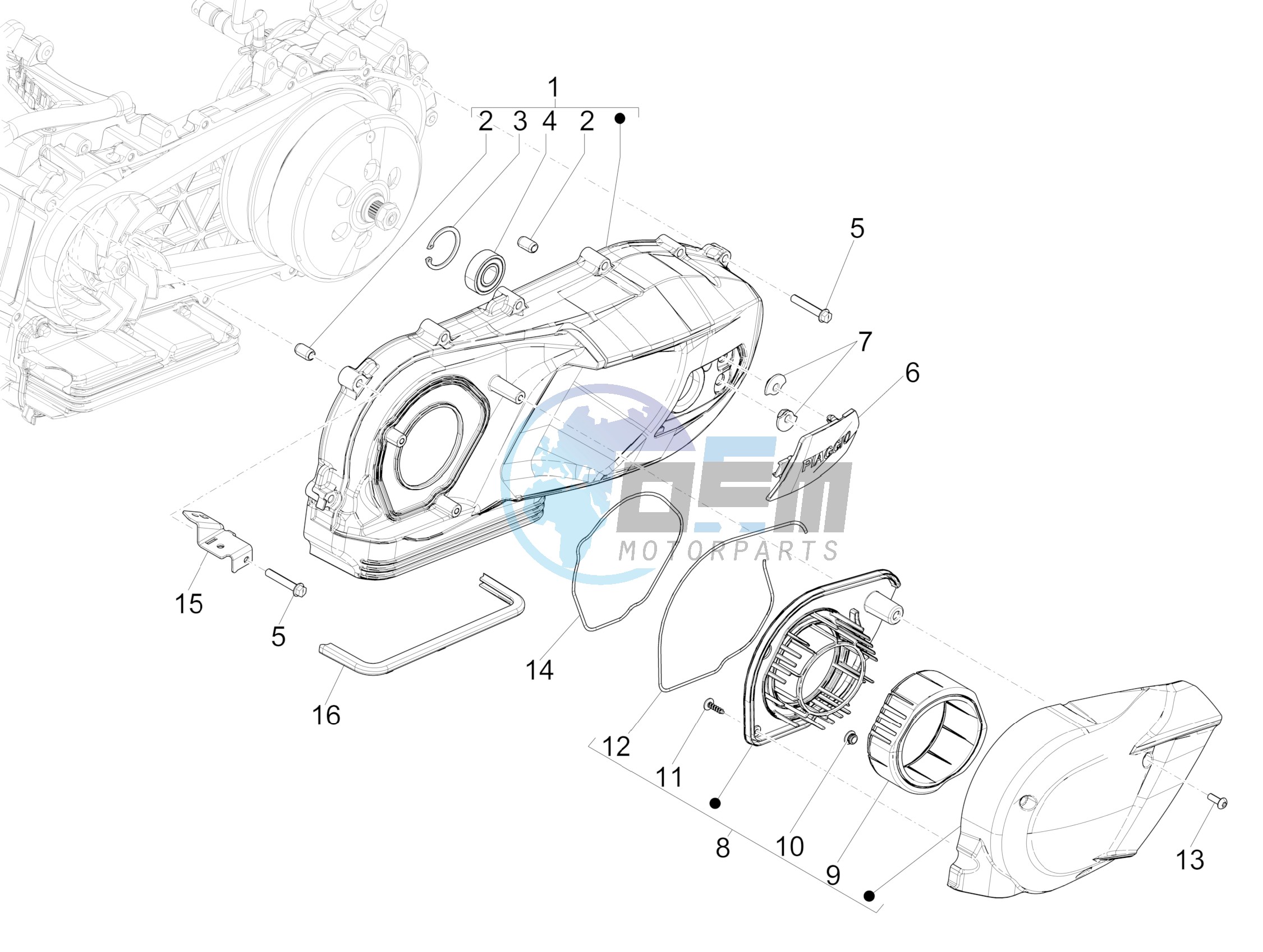 Crankcase cover - Crankcase cooling