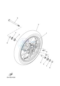 MTT690-A MT-07 TRACER TRACER 700 (BC61 BC61 BC61) drawing FRONT WHEEL