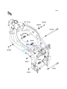 NINJA_ZX-6R ZX636C6F FR GB XX (EU ME A(FRICA) drawing Engine Mount