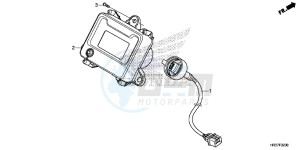 TRX420TM1G TRX500FA Europe Direct - (ED) drawing METER