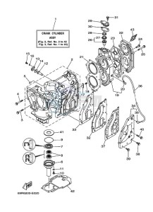 30HWL drawing CYLINDER--CRANKCASE