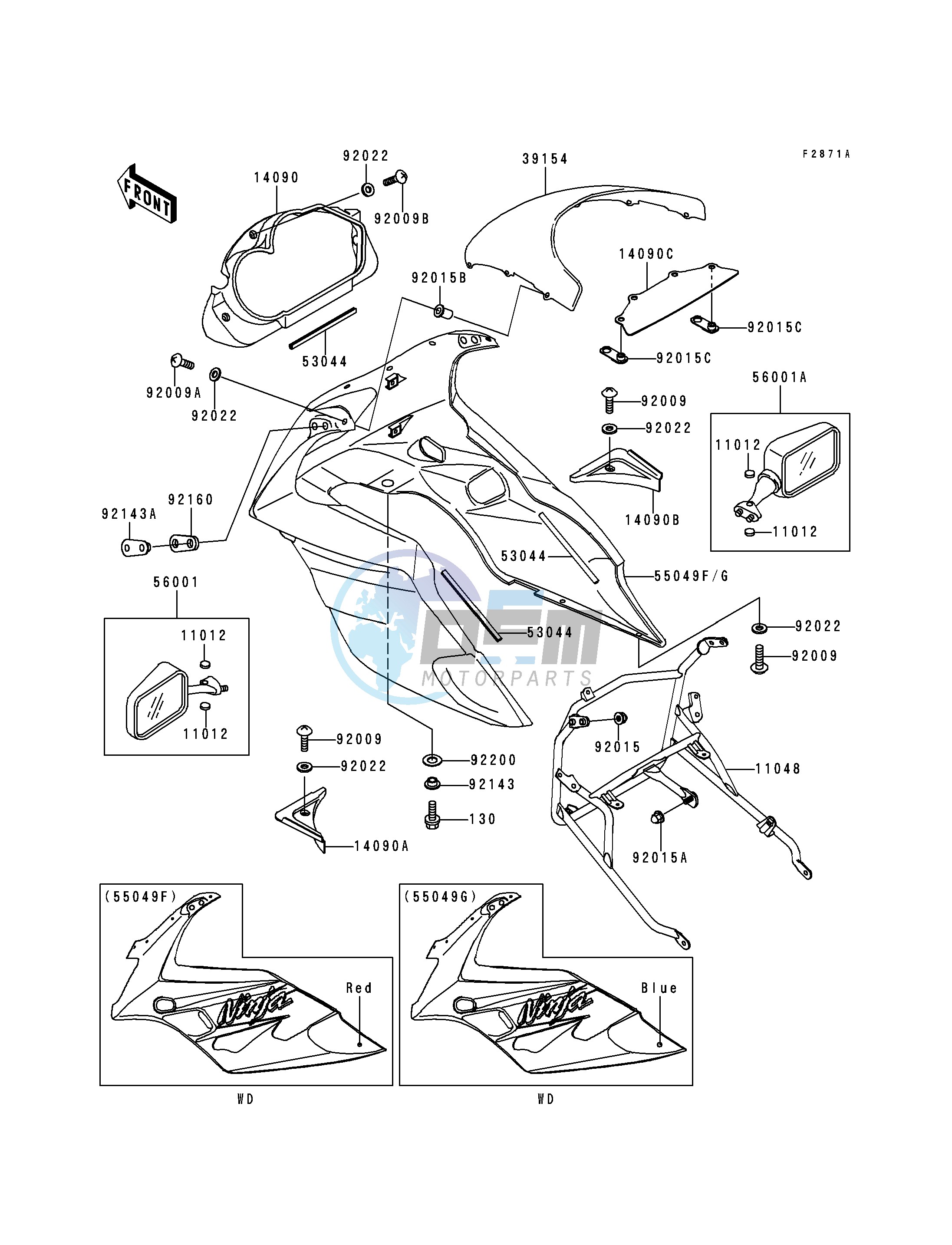 COWLING-- EX500-D2- -