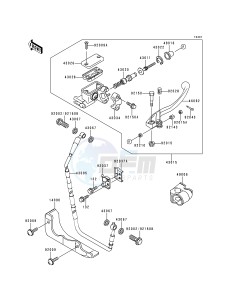 KX 250 L [KX250] (L1) [KX250] drawing FRONT MASTER CYLINDER