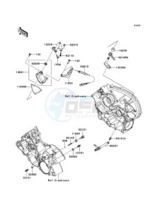 KFX700 KSV700A8F EU drawing Gear Change Mechanism