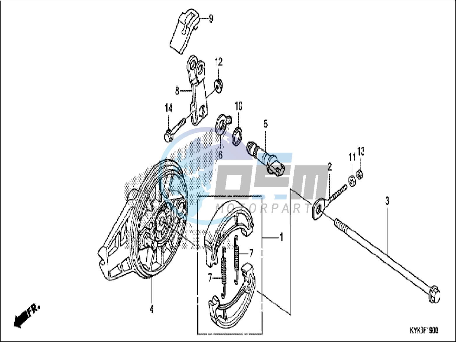 REAR BRAKE PANEL