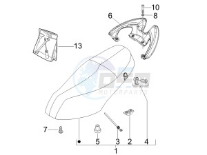 Zip & Zip 100 drawing Saddle seats - Tool roll