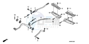 TRX250TMA U drawing PEDAL/STEP