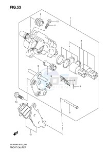 VL800 (E2) VOLUSIA drawing FRONT CALIPER