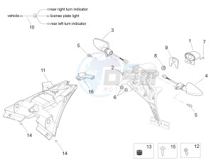 RSV4 1000 RR E4 ABS (EMEA, LATAM) drawing Rear lights