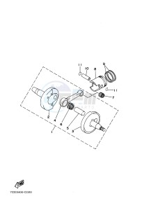 ET650 63 (7CD3) drawing CRANKSHAFT & PISTON