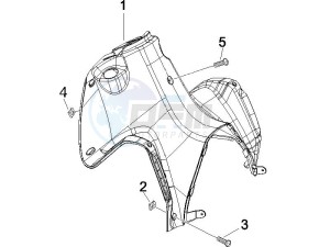 Runner 125 VX 4t SC e3 (UK) UK drawing Front glove-box - Knee-guard panel