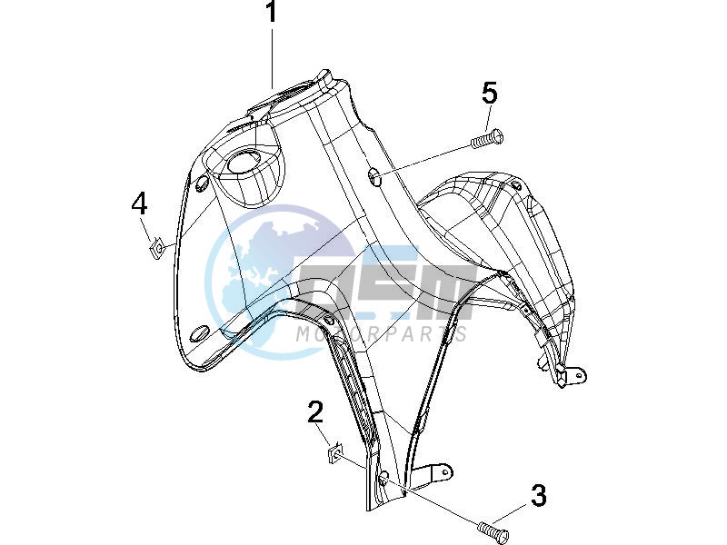 Front glove-box - Knee-guard panel