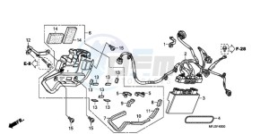 CBR600RAA UK - (E / ABS) drawing ABS CONTROL UNIT (CBR600RA)