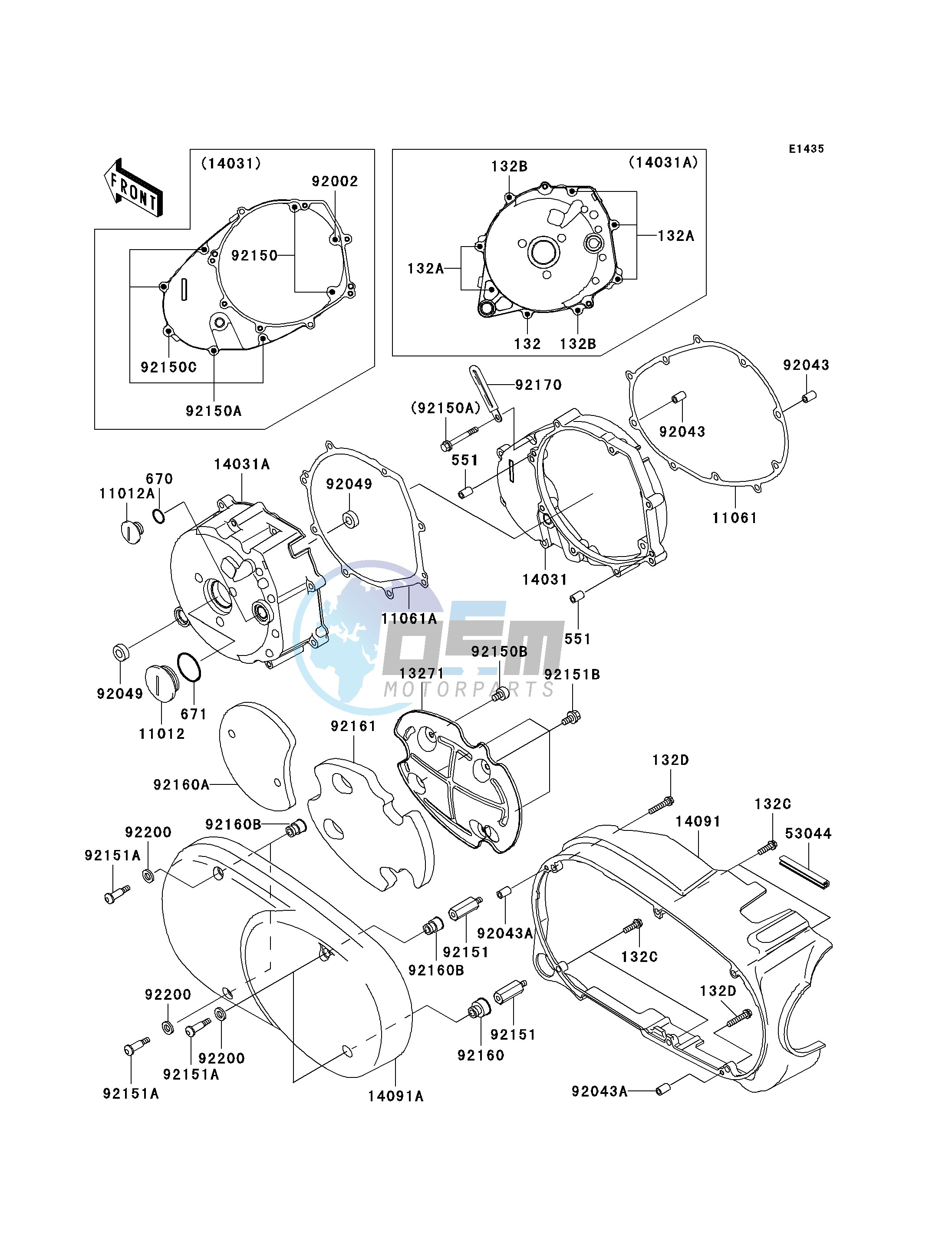 LEFT ENGINE COVER-- S- -