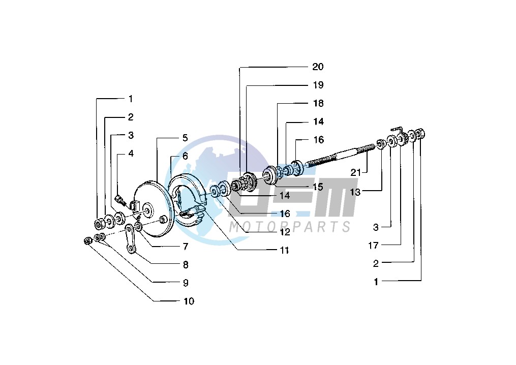 Front Brake shoes holder