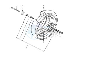 XQ MAXSTER 125 drawing FRONT WHEEL