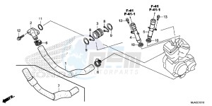 VT750C2SE Shadow - VT750C2S-E UK - (E) drawing WATER PIPE