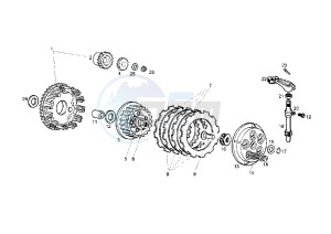 SENDA SM DRD RACING LTD - 50 cc drawing CLUTCH