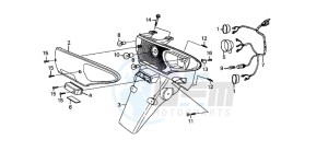 SJ100 1100 BALI EX drawing REAR COMBINATION LIGHT (2)