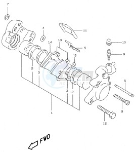 AY50 (V-W-X-Y) katana drawing FRONT CALIPER