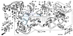 CB1000RA9 Australia - (U / ABS) drawing WIRE HARNESS