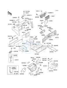 KAF 620 B [MULE 2520 TURF] (B1-B5) [MULE 2520 TURF] drawing FRAME FITTINGS -- COVER- -