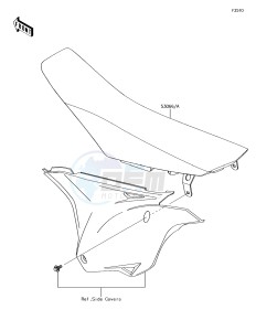 KX85-II KX85DEF EU drawing Seat