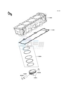 Z1000SX ABS ZX1000HDF FR GB XX (EU ME A(FRICA) drawing Cylinder/Piston(s)