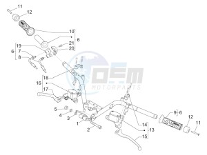 MP3 300 ie E4 LT BUSINESS - SPORT ABS (EMEA) drawing Handlebars - Master cil.