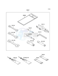 JET SKI 900 STX JT900E6F FR drawing Owner's Tools